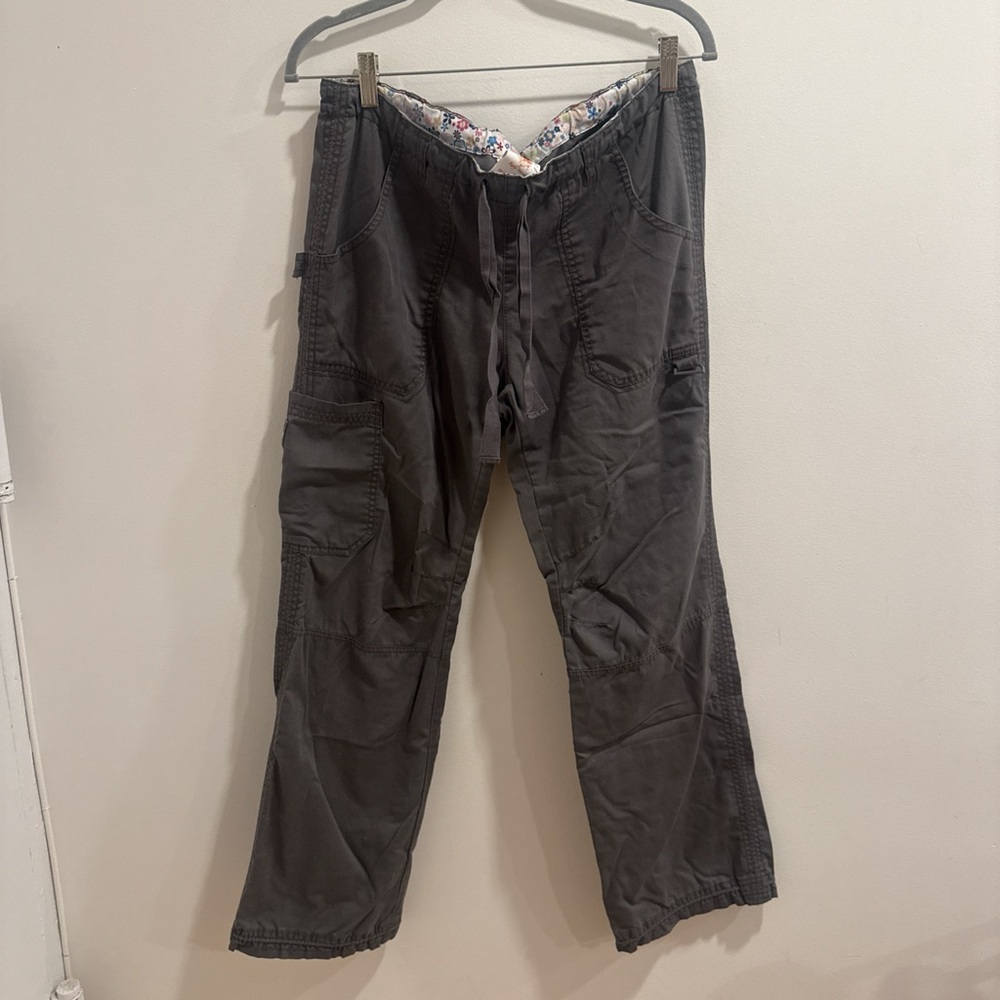 Low Rise Vintage Dark Gray Cargo Pants